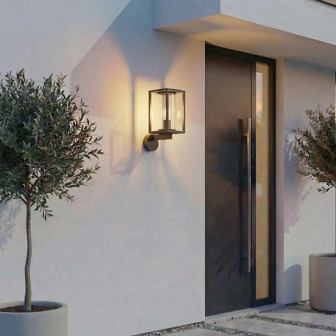 Lucande Wandlamp Buiten 1 Licht E27 Antraciet