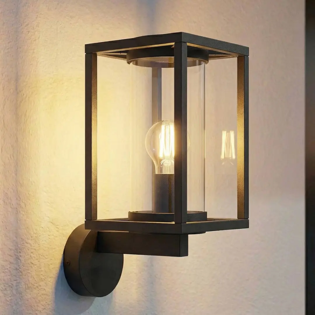 Lucande Wandlamp Buiten 1 Licht E27 Antraciet