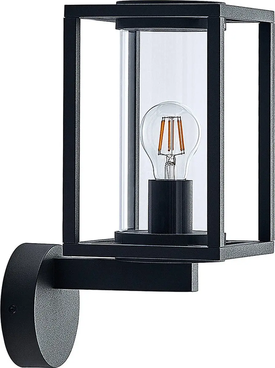 Lucande Wandlamp Buiten 1 Licht E27 Antraciet