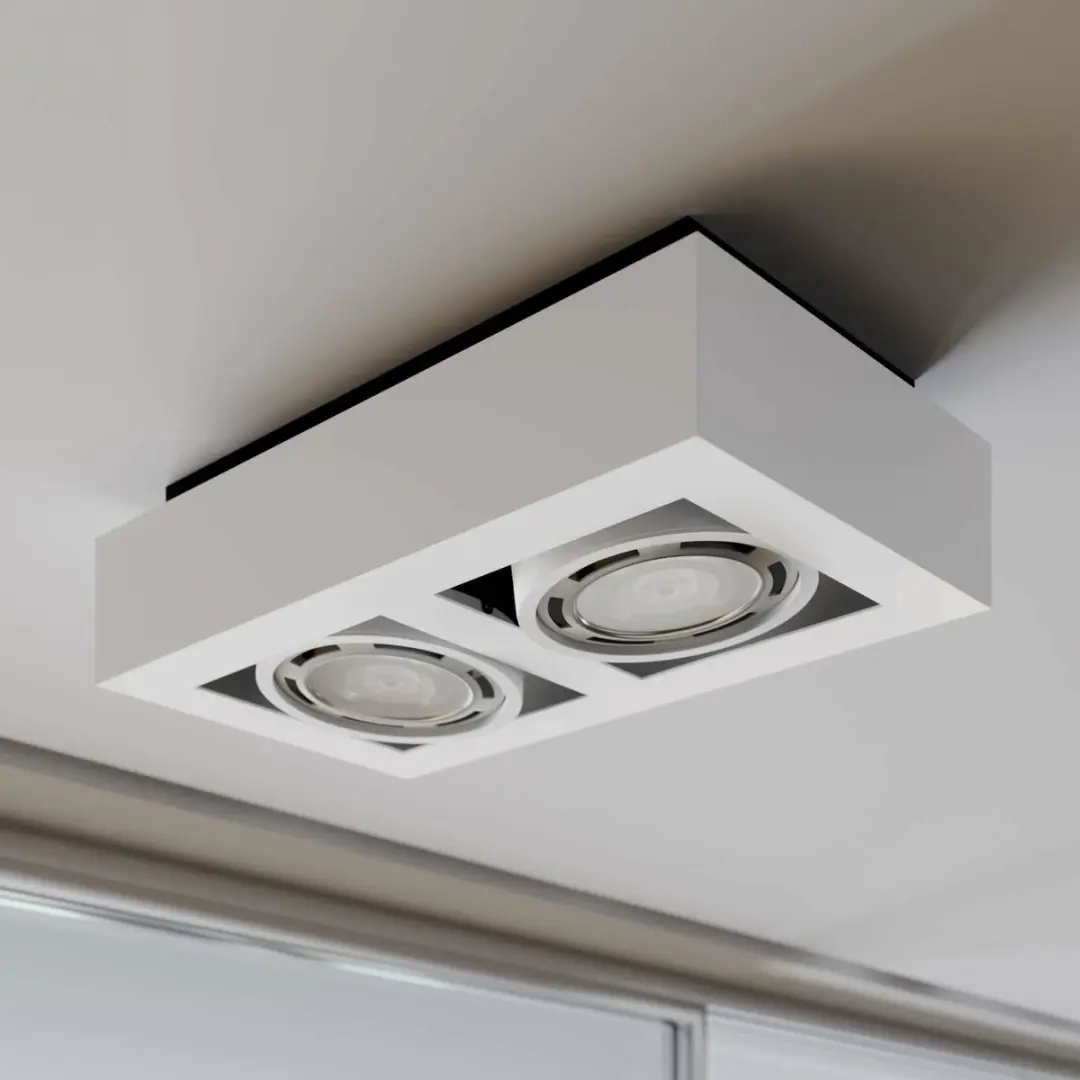 ARCCHIO Plafondlamp 2x GU10 - 20W - Wit - afbeelding 6 van 6