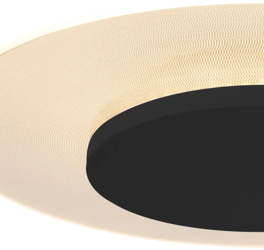 Steinhauer Lido 7798ZW Plafonnier - Ø36cm 1500 Lumen Zwart