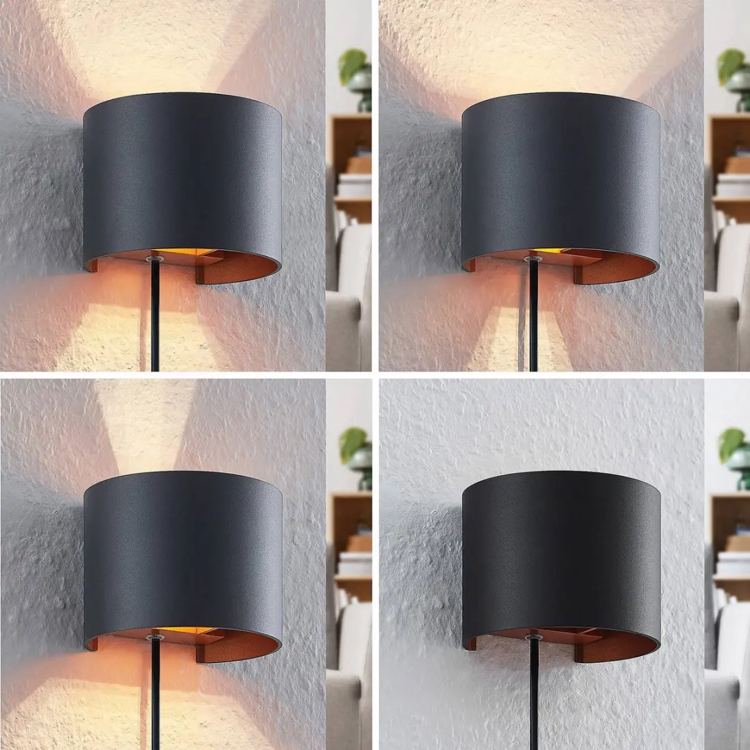 ARCCHIO Wandlamp 1 Licht H9.7cm G9 - Zwart/Goud