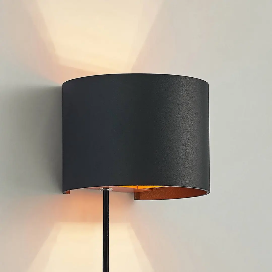 ARCCHIO Wandlamp 1 Licht H9.7cm G9 - Zwart/Goud