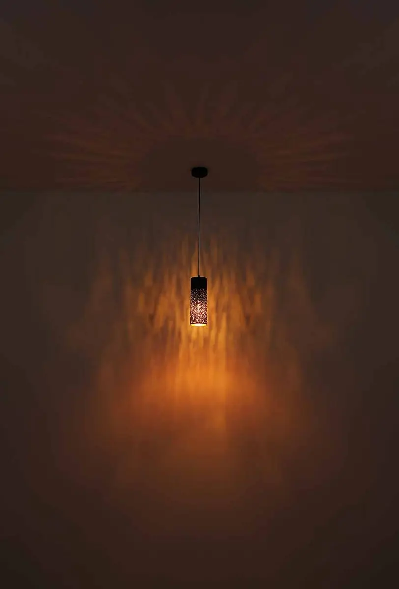Globo Crocky Hanglamp - 3 Lichtpunten - Ø34cm - Zwart
