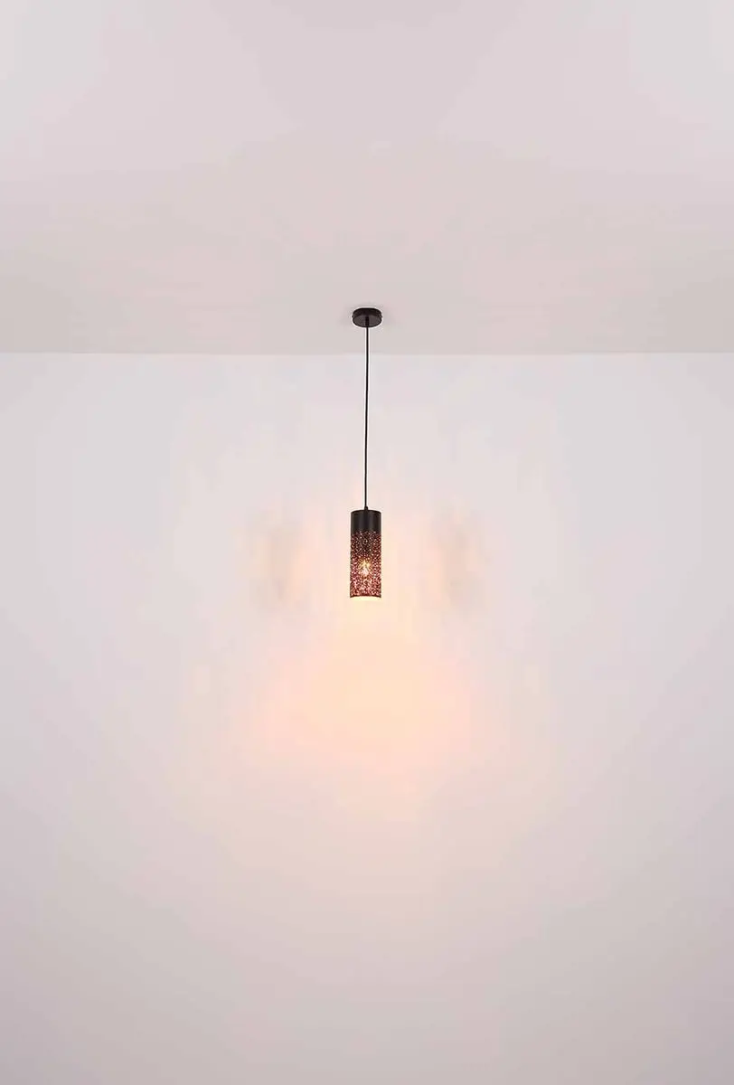 Globo Crocky Hanglamp - 3 Lichtpunten - Ø34cm - Zwart