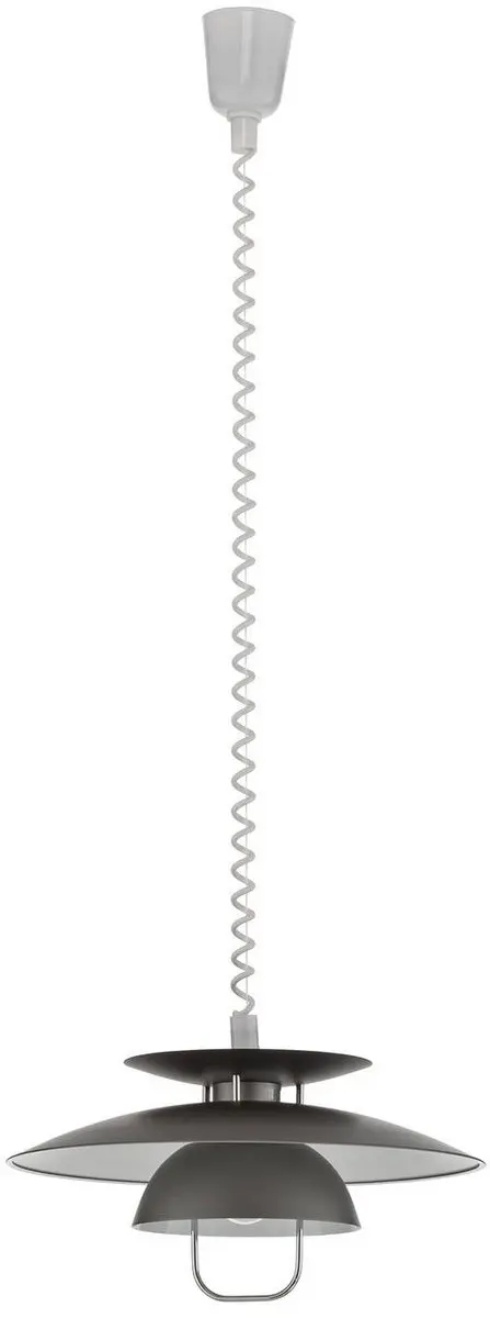 Lindby Scandinavische Hanglamp Nadija+ - 1 Lichtpunt - Grijs/Wit