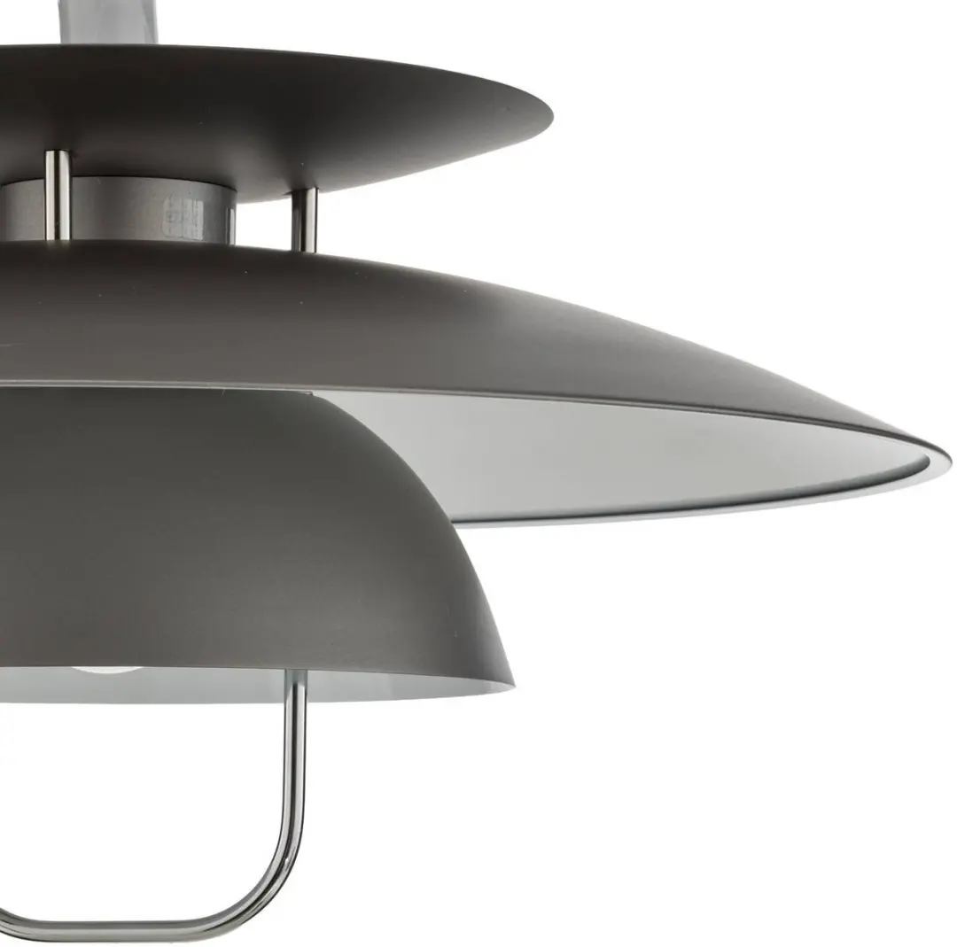 Lindby Scandinavische Hanglamp Nadija+ - 1 Lichtpunt - Grijs/Wit