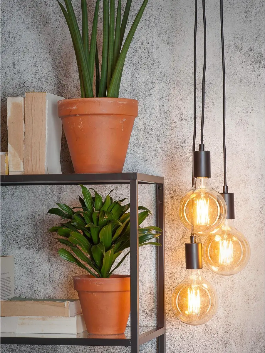 it's about RoMi Oslo Hanglamp - 3x40W - Zwart