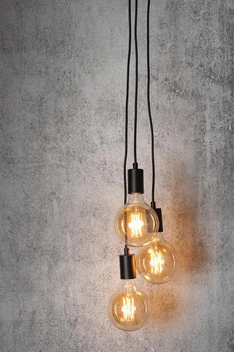 it's about RoMi Oslo Hanglamp - 3x40W - Zwart - afbeelding 6 van 6