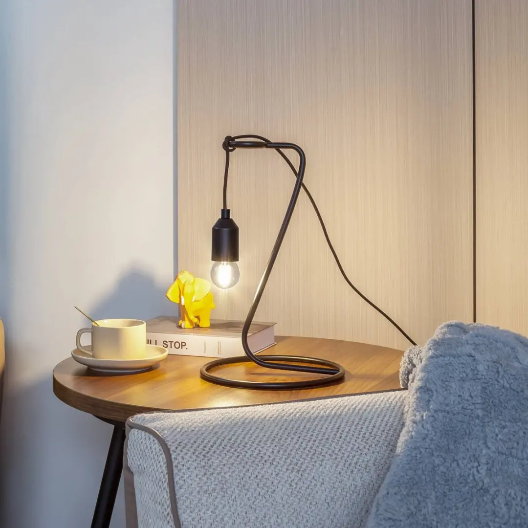 Lindby Tafellamp 1 Licht E27 - 35cm - Zwart