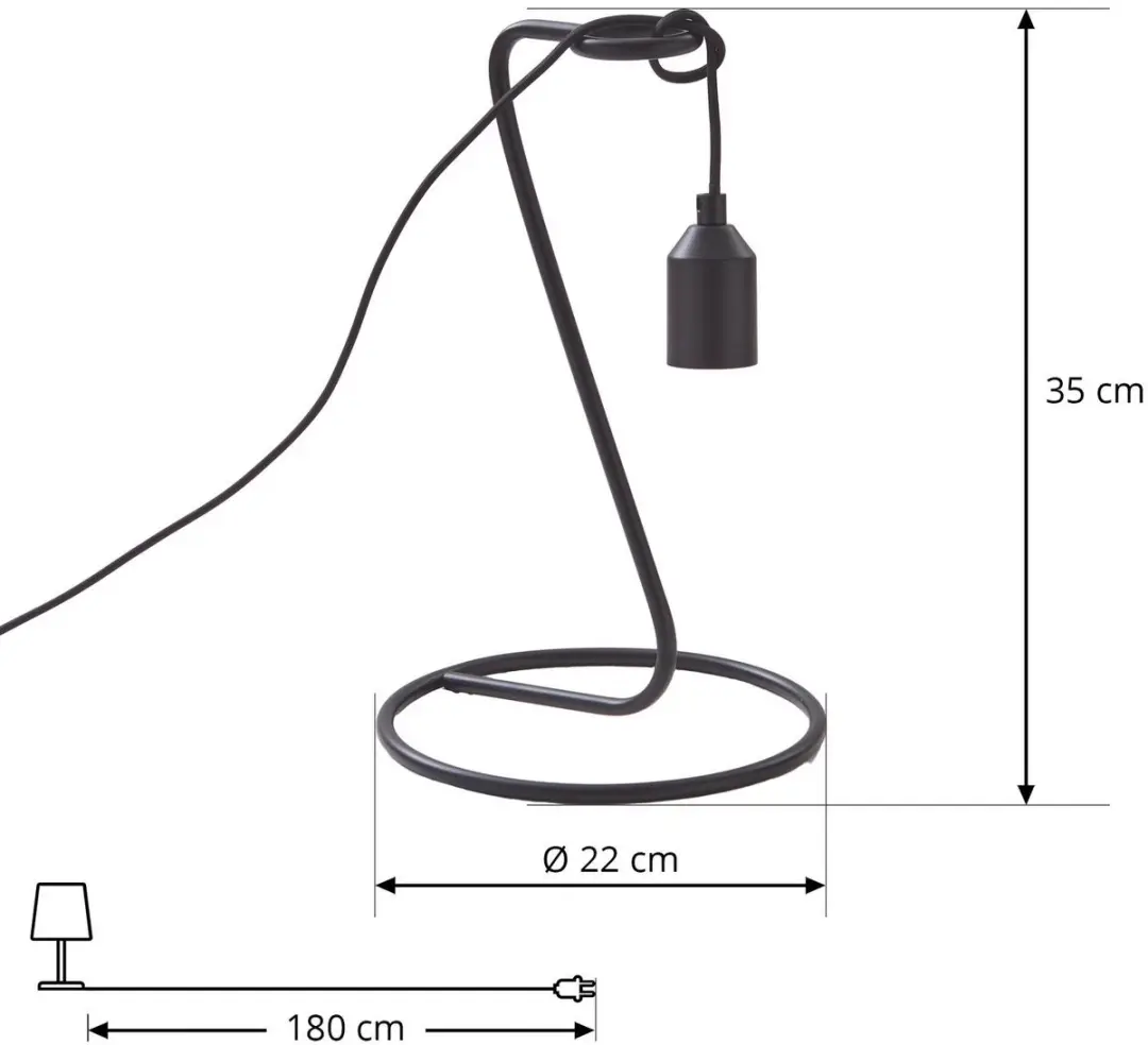 Lindby Tafellamp 1 Licht E27