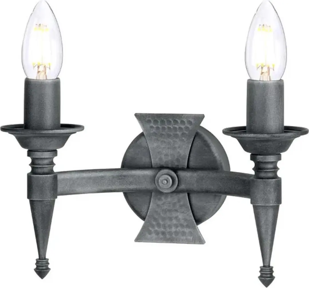 Elstead Saxon LED Wandlamp 2x E14 60W