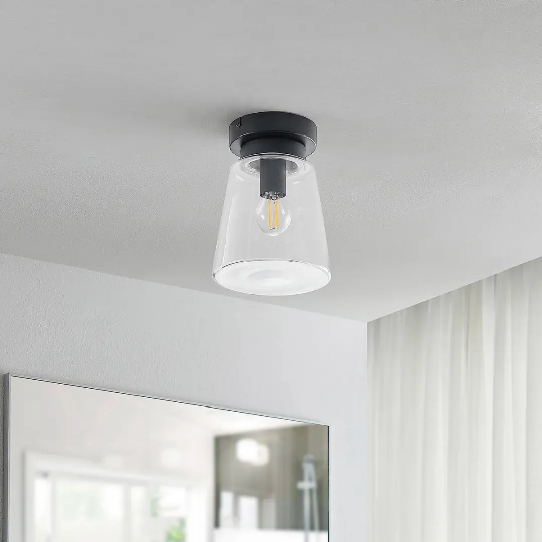 Lindby Plafondlamp Badkamer 1 Licht