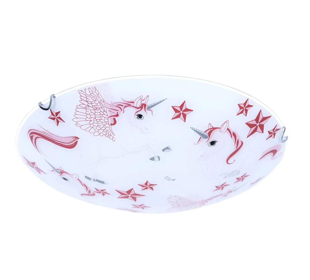 Globo Plafondlamp Eenhoorn 2x E27 - 40x10cm - Roze