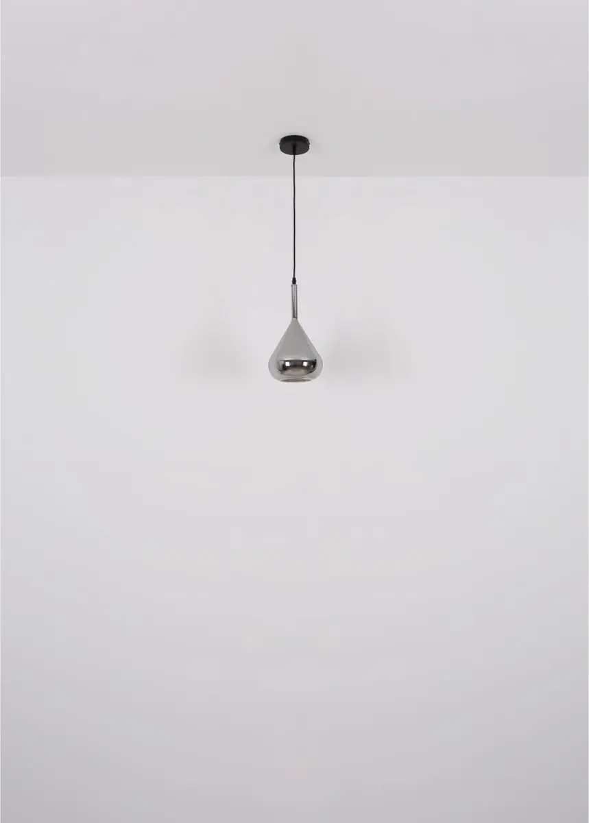 Globo Geeky Hanglamp E27 - 3 Lichtpunten - Ø20cm - Zwart - afbeelding 6 van 6