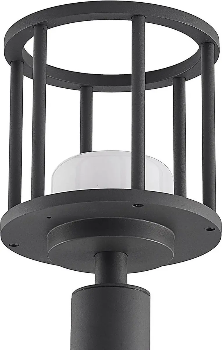 Lucande Tuinpadverlichting GX53 11W - 17cm - Donkergrijs