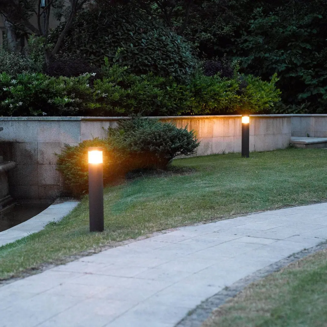 Lucande LED Buitenlamp 13W - 1 Licht - Grafiet/Transparant