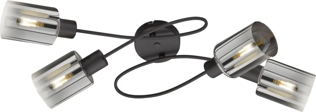 Fischer & Honsel Iska Plafondlamp 4x E14