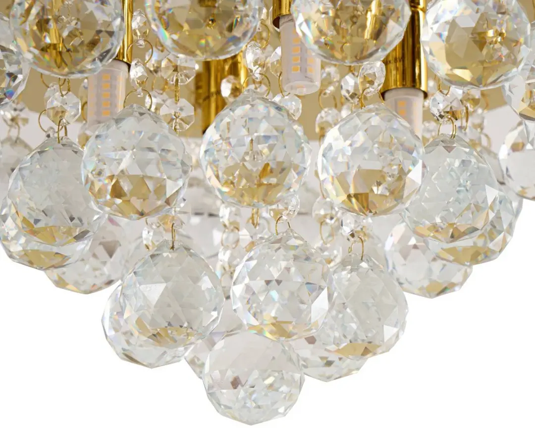 Lindby Plafondlamp 4 Lichtpunten G9 - 35cm - Goud