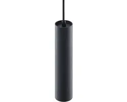 PRIOS Hanglamp 1 Licht GU10 - 25cm - Zandzwart
