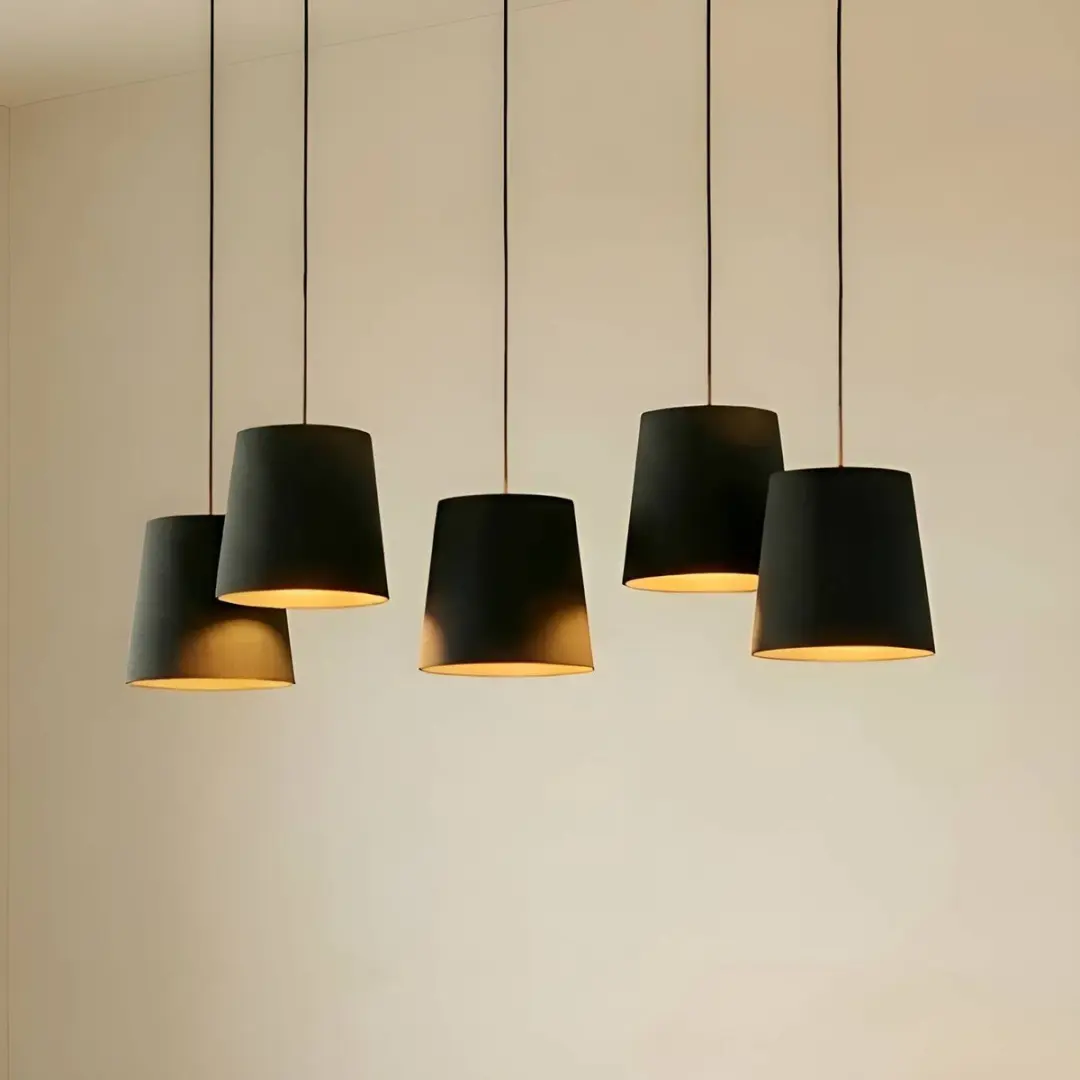 Lucande Hanglamp 5-Lichts E27 - Zwart