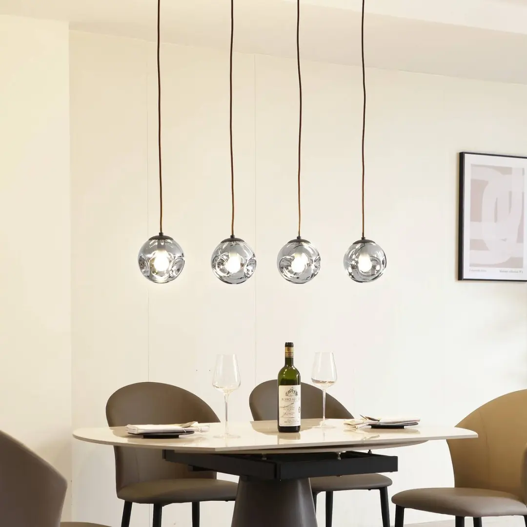 Lindby Hanglamp 4-Lichts Glas