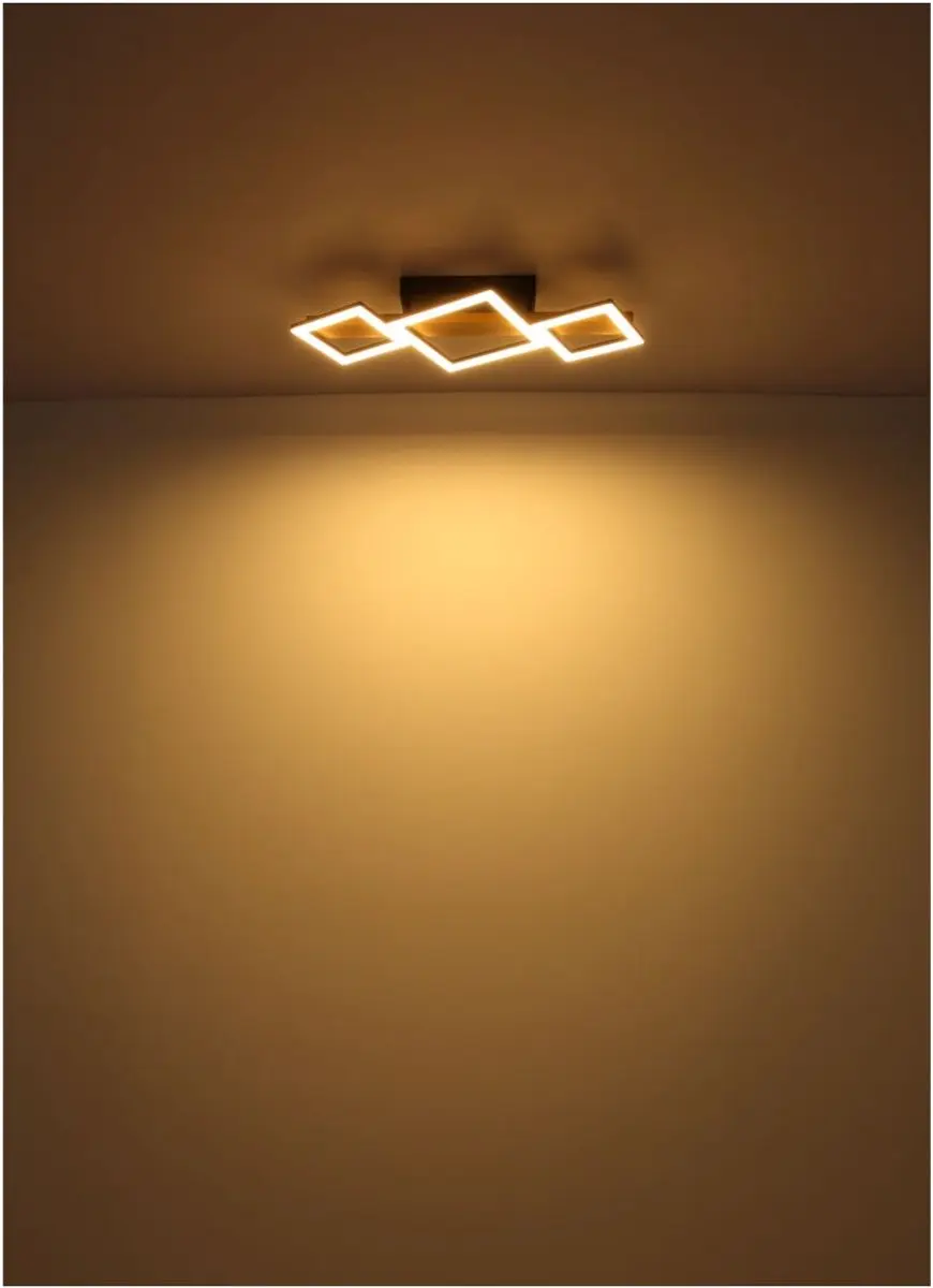 Globo Dustin Plafondlamp - 30cm - Zwart
