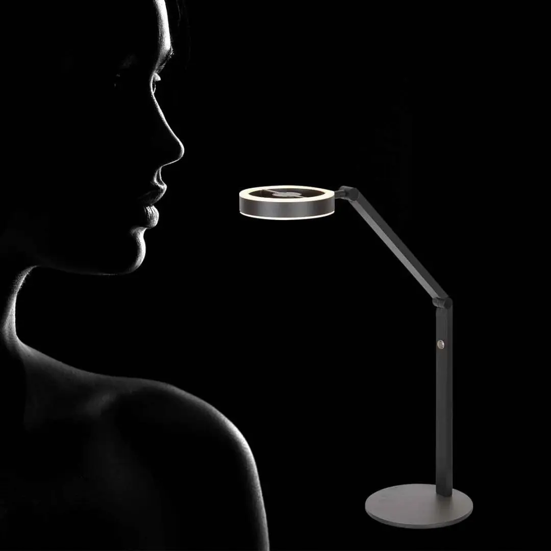 Steinhauer Ringlux 4139ZW Tafellamp - 2x5W 1000 Lumen - Zwart