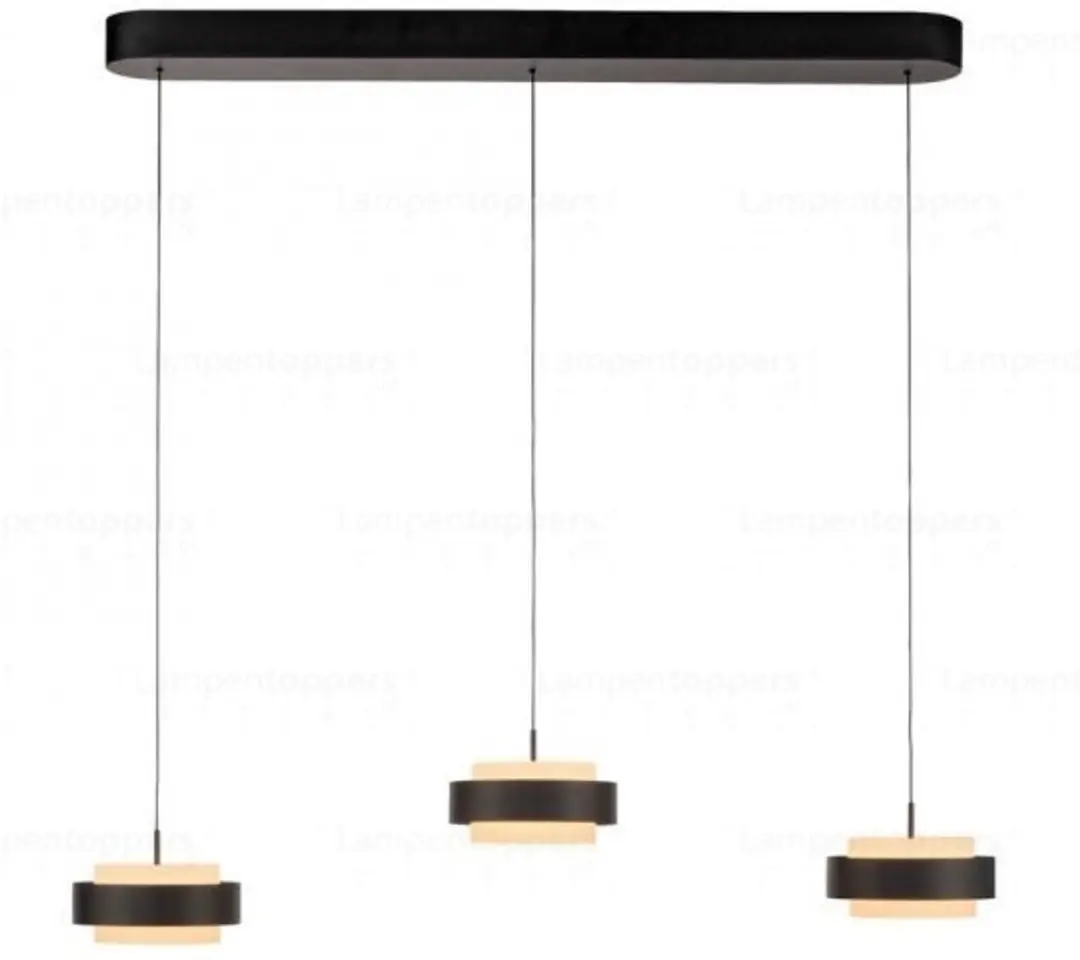 Freelight Puleggia 3 Hanglamp 90cm - Zwart