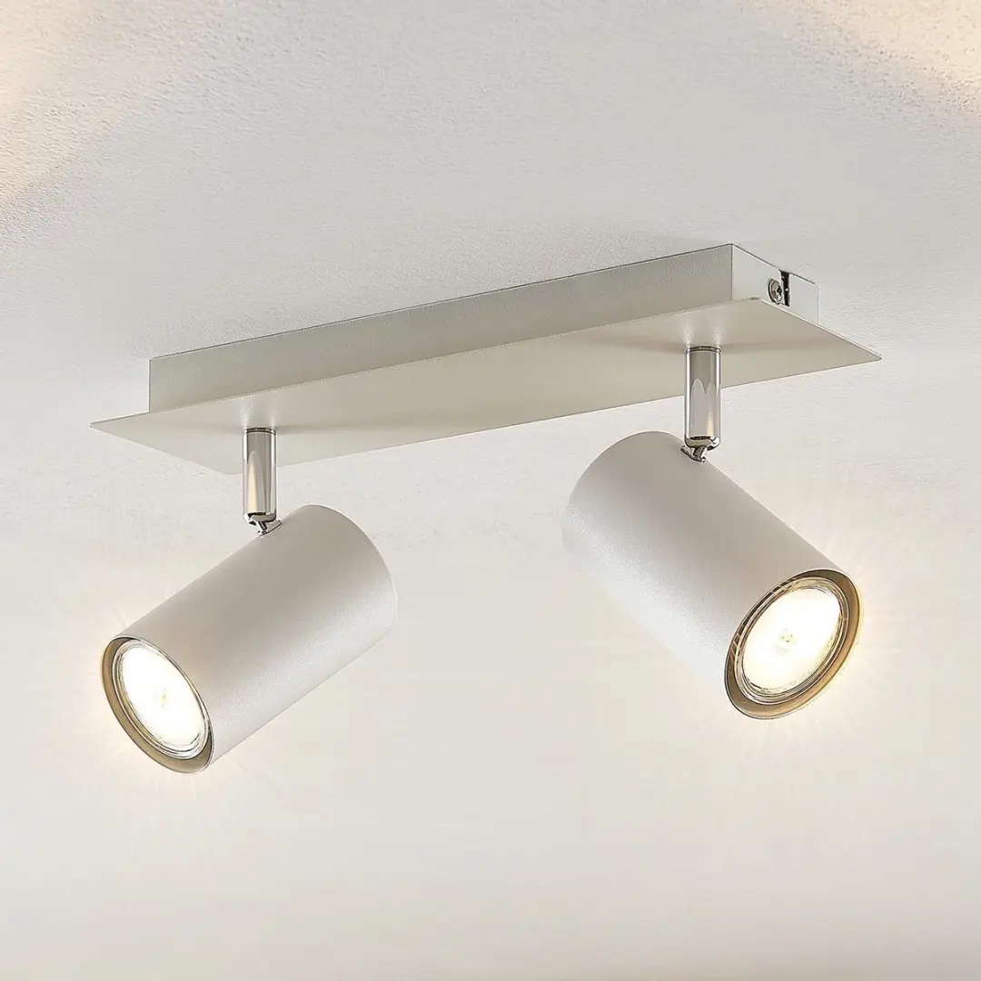 Lindby Buitenspot Metaal 2x GU10 10W - Wit