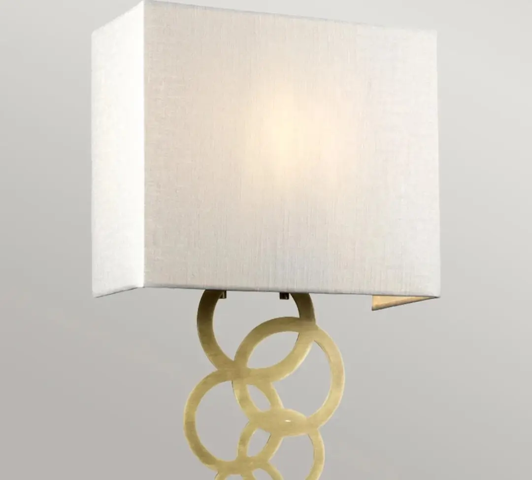 Elstead LED Wandlamp Rosa - E27 60W - Aged Brass