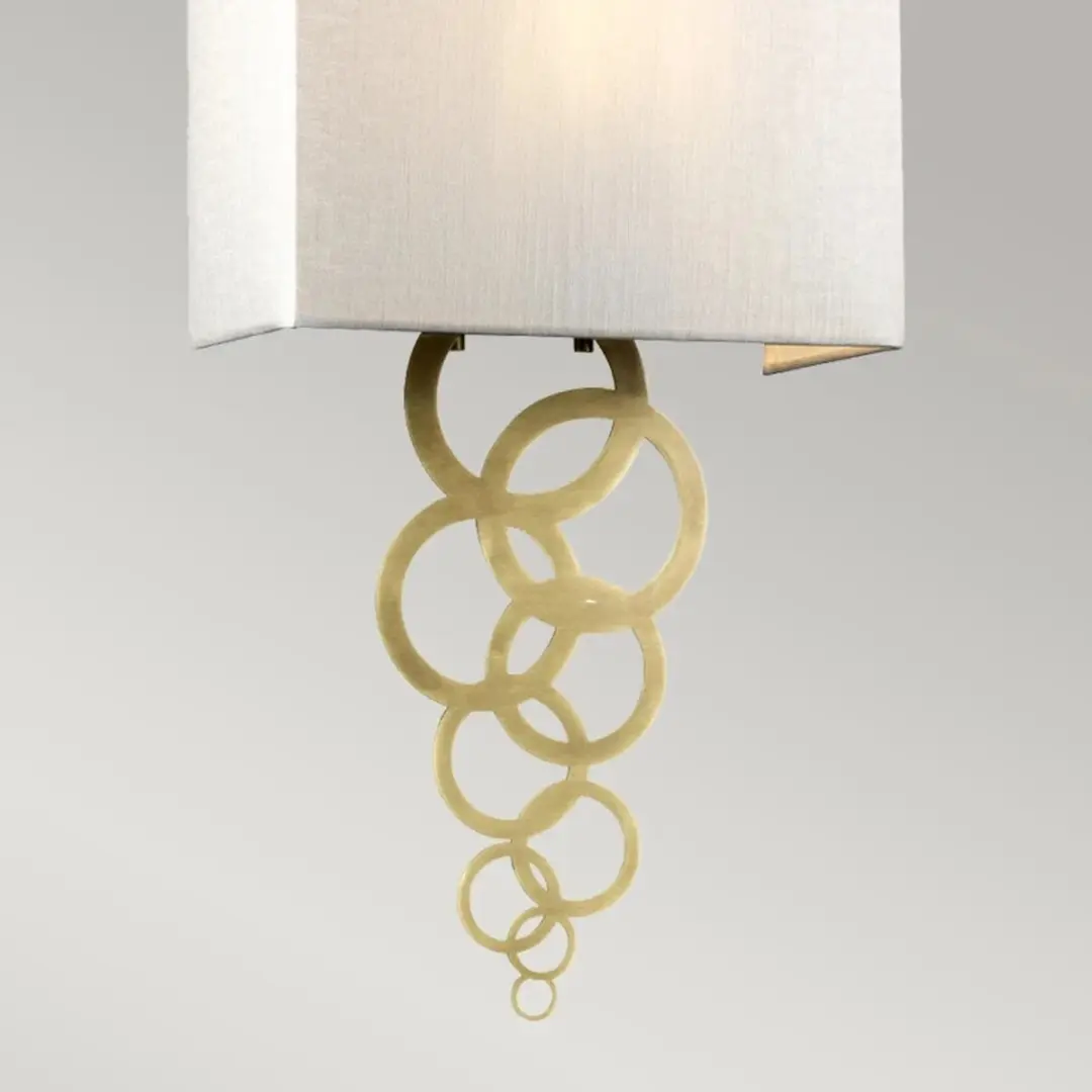 Elstead LED Wandlamp Rosa - E27 60W - Aged Brass