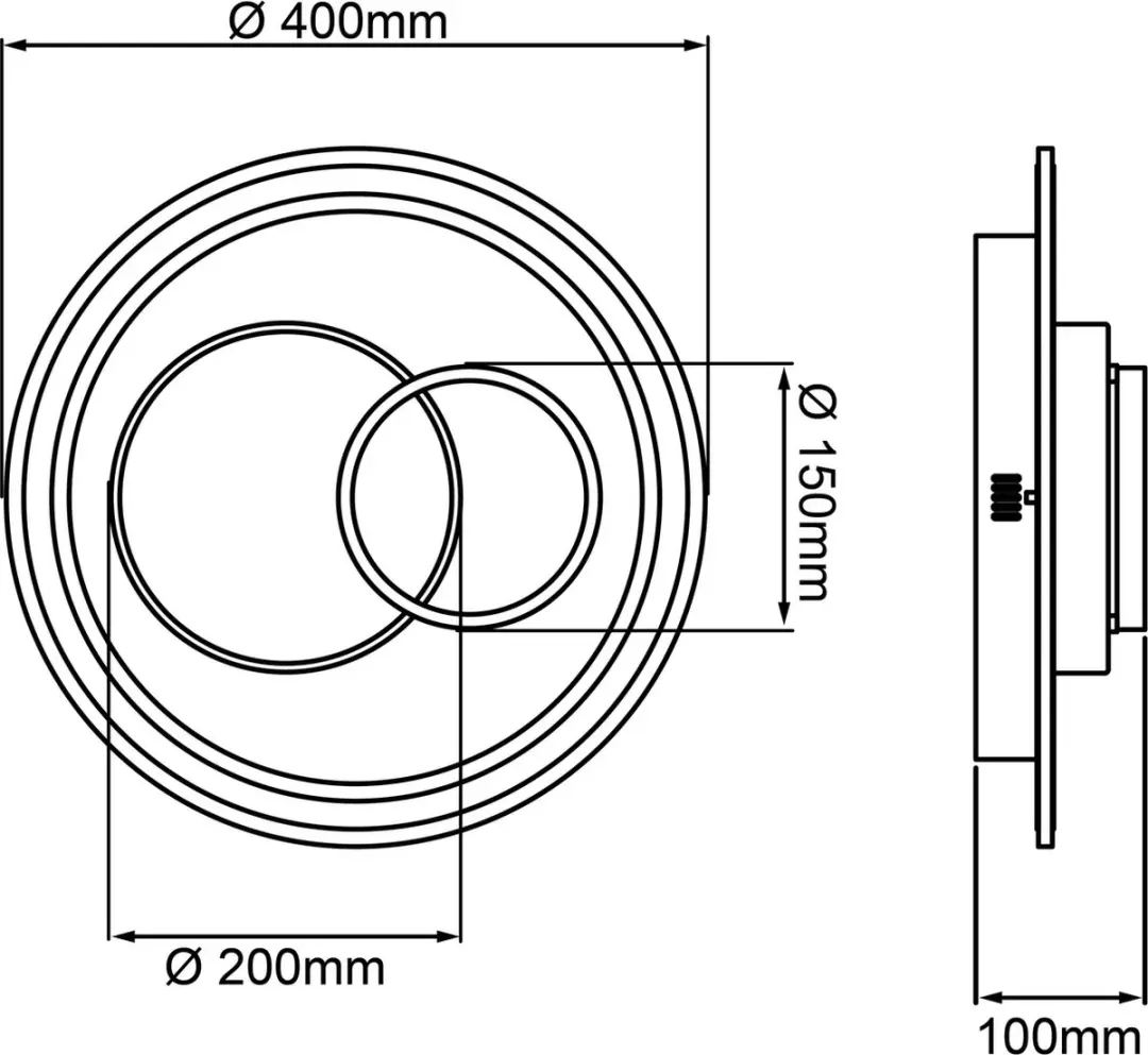 Brilliant Sigune Plafondlamp G99385/75 - 40W Wit