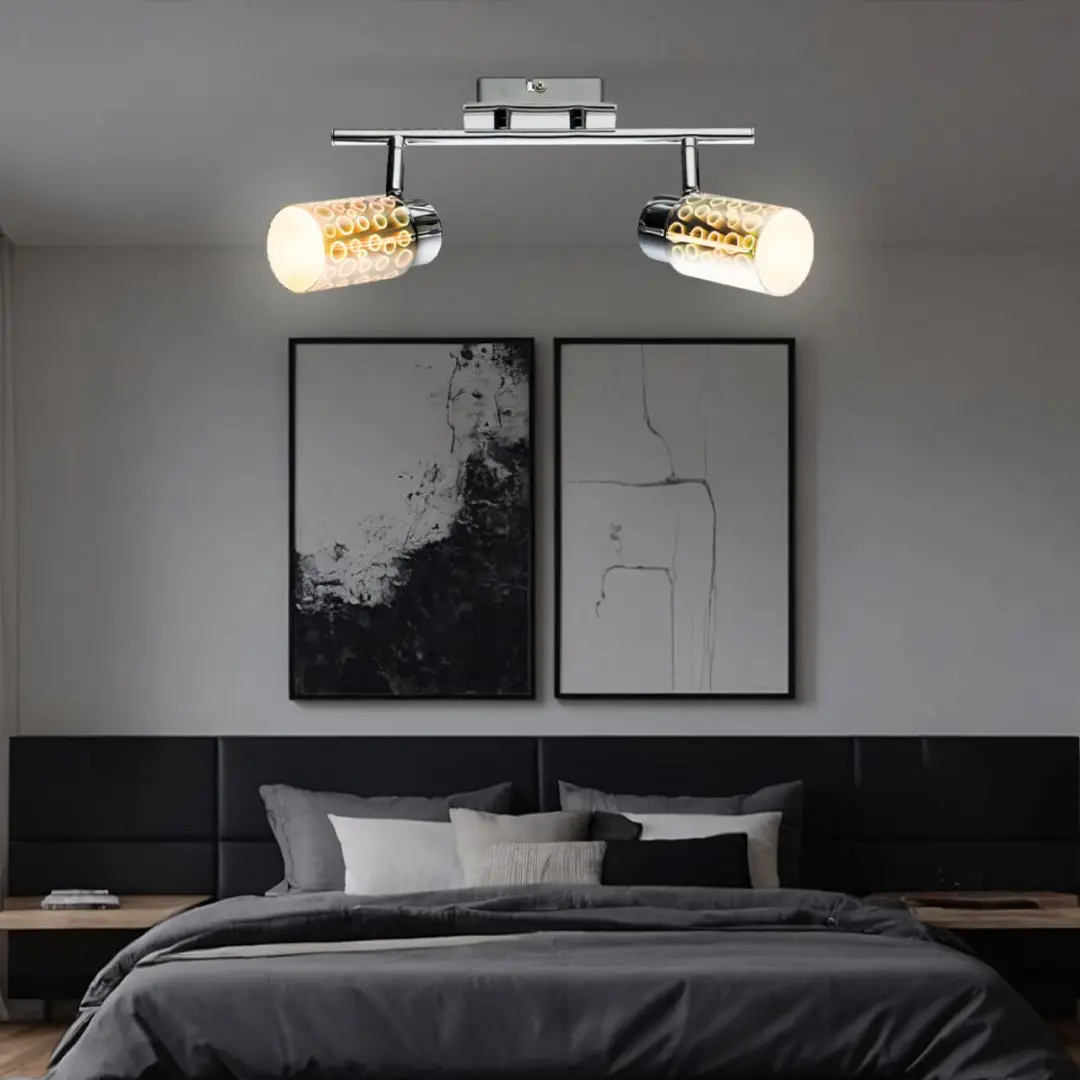 Globo 56124-2 Design LED Plafondspot 3D - 4W - Zilver