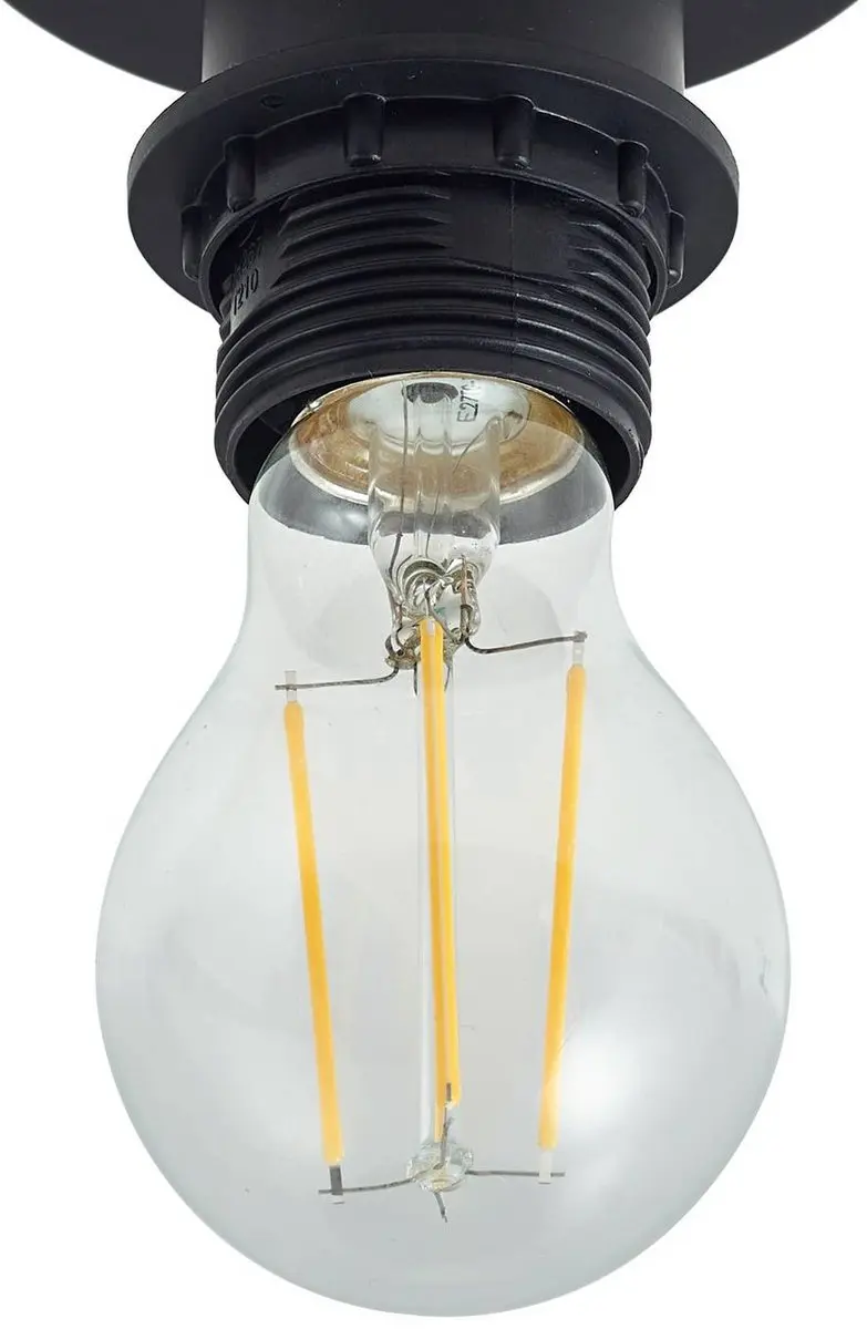 Lindby Plafondlamp 1 Licht E27 - 32cm x 35cm Zwart