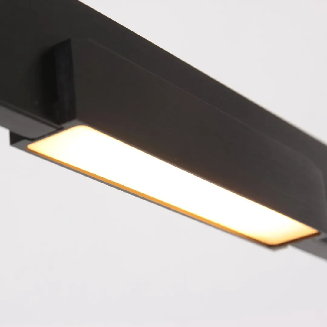 Steinhauer Hanglamp Bloc 3296ZW - 7 Lichtpunten - 120cm - Zwart