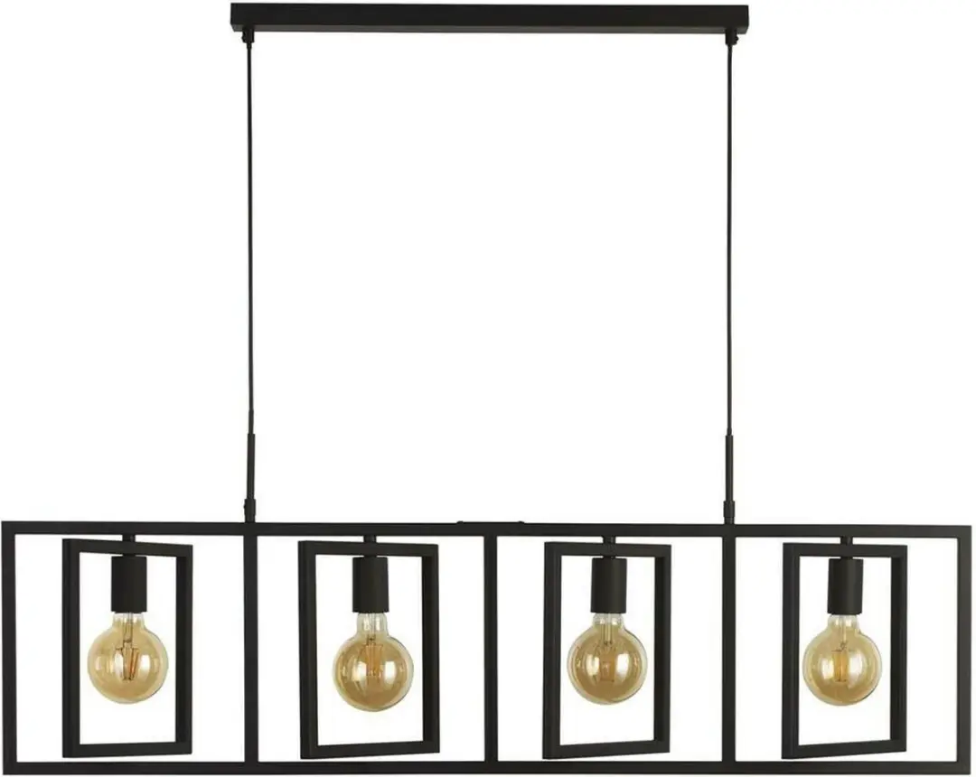 Searchlight Plaza Hanglamp - 1 Lichtpunt - Zwart