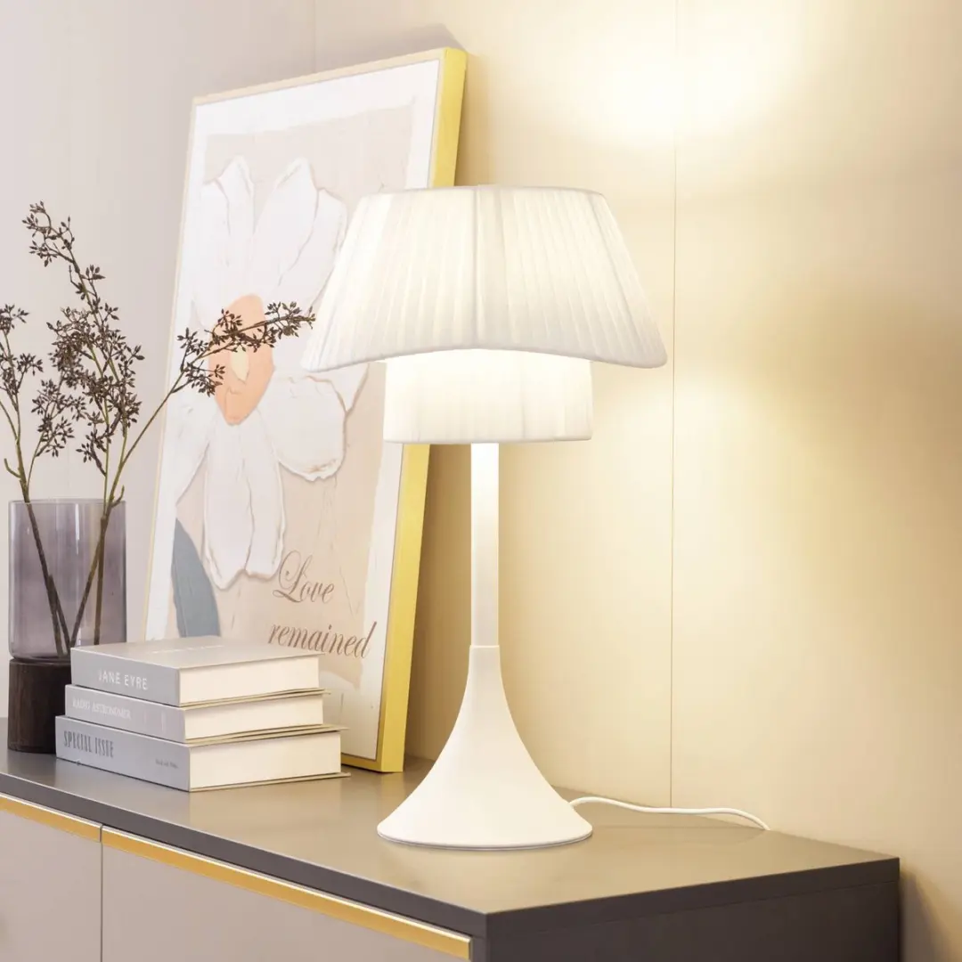 Lindby Tafellamp 1 Licht 15W - Wit