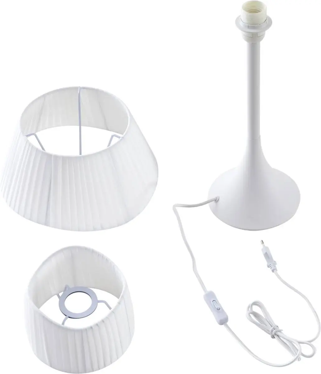 Lindby Tafellamp 1 Licht 15W - Wit