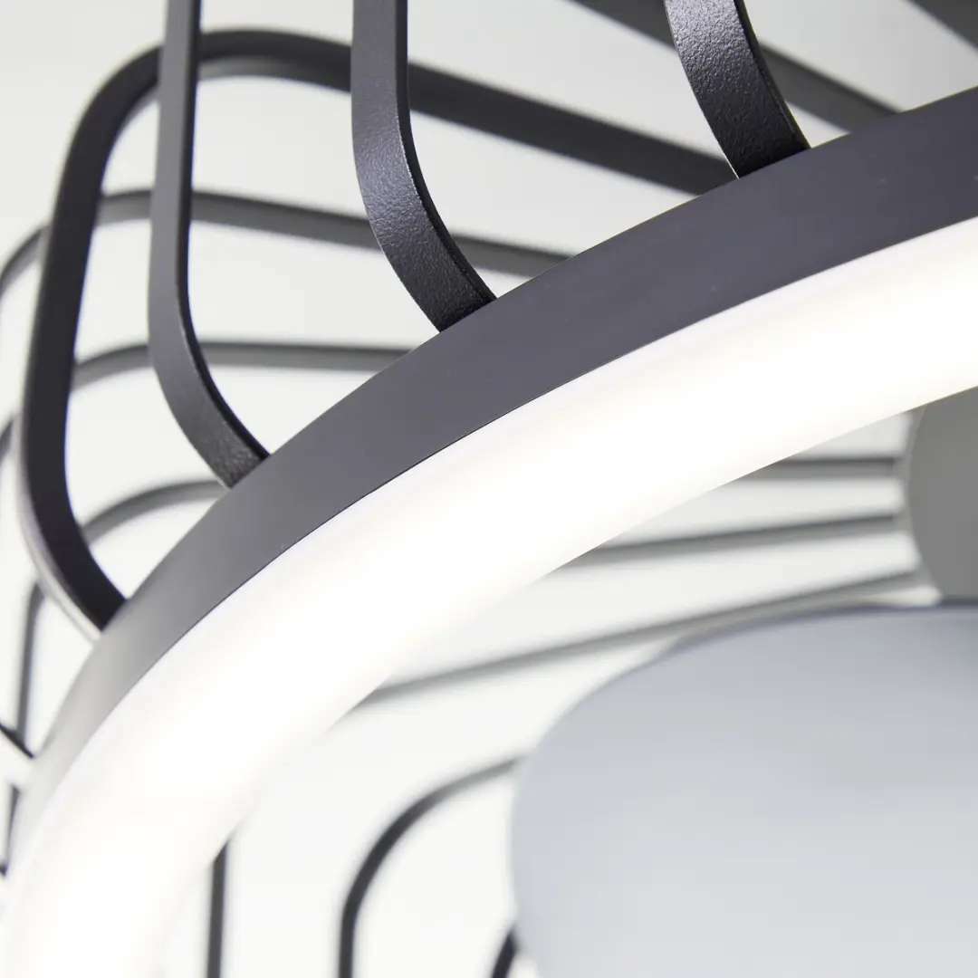 Brilliant Capo Plafondventilator 48cm - LED 36W - Zwart