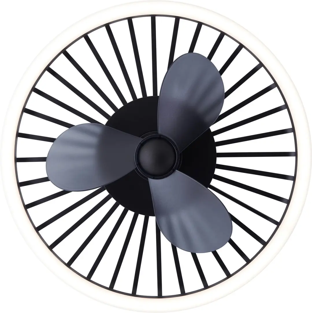 Brilliant Capo Plafondventilator 48cm - LED 36W - Zwart