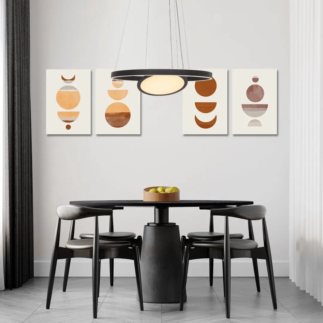 Steinhauer Ringlux Hanglamp - Ø60cm - Zwart