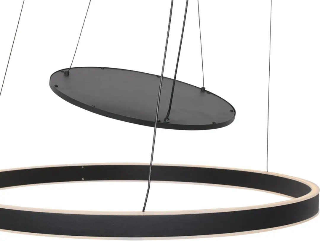 Steinhauer Ringlux Hanglamp - Ø60cm - Zwart