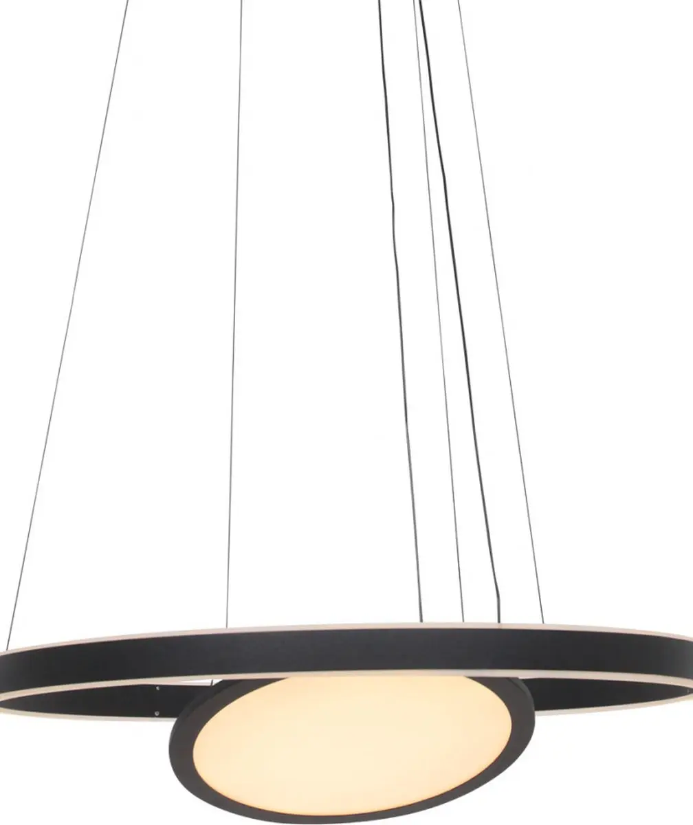 Steinhauer Ringlux Hanglamp - Ø60cm - Zwart