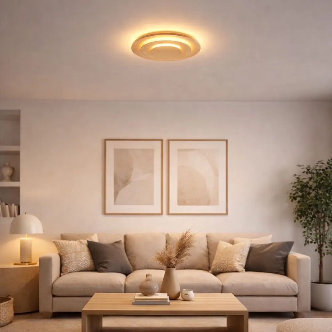 Globo Wandlamp Goud - 35cm - Wit licht