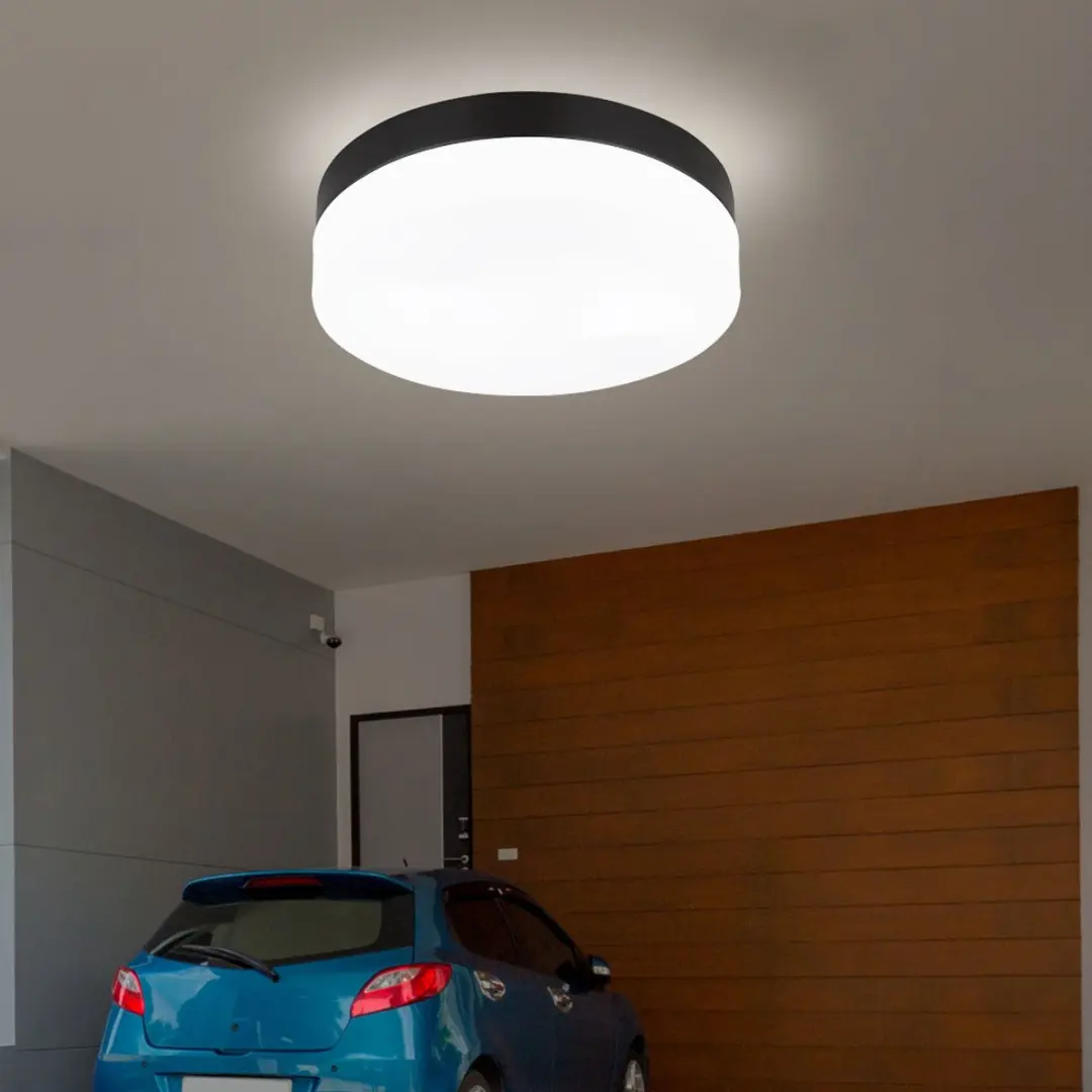 Globo Plafondlamp Buiten 2-vlammen - Zwart - IP44