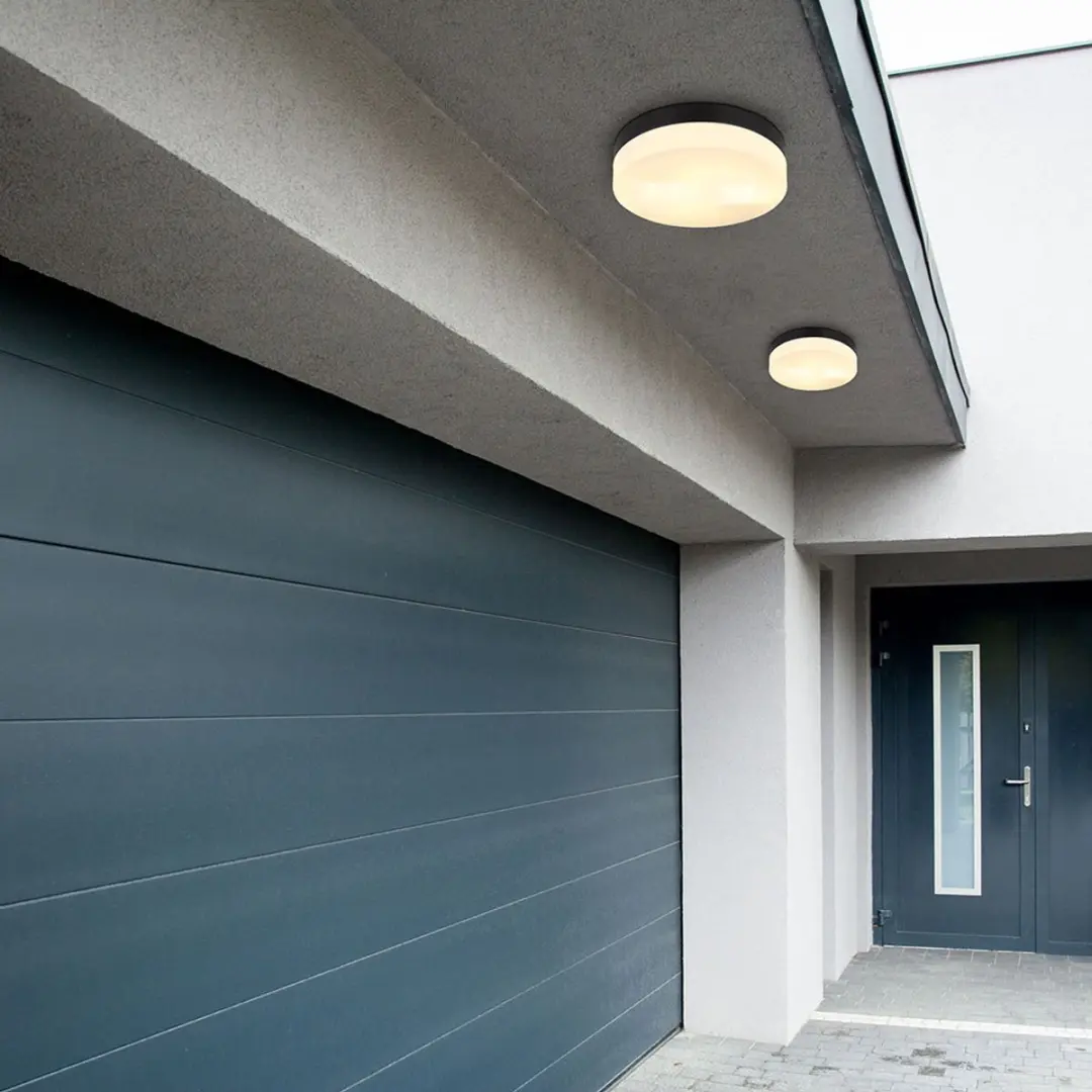 Globo Plafondlamp Buiten 2-vlammen - Zwart - IP44