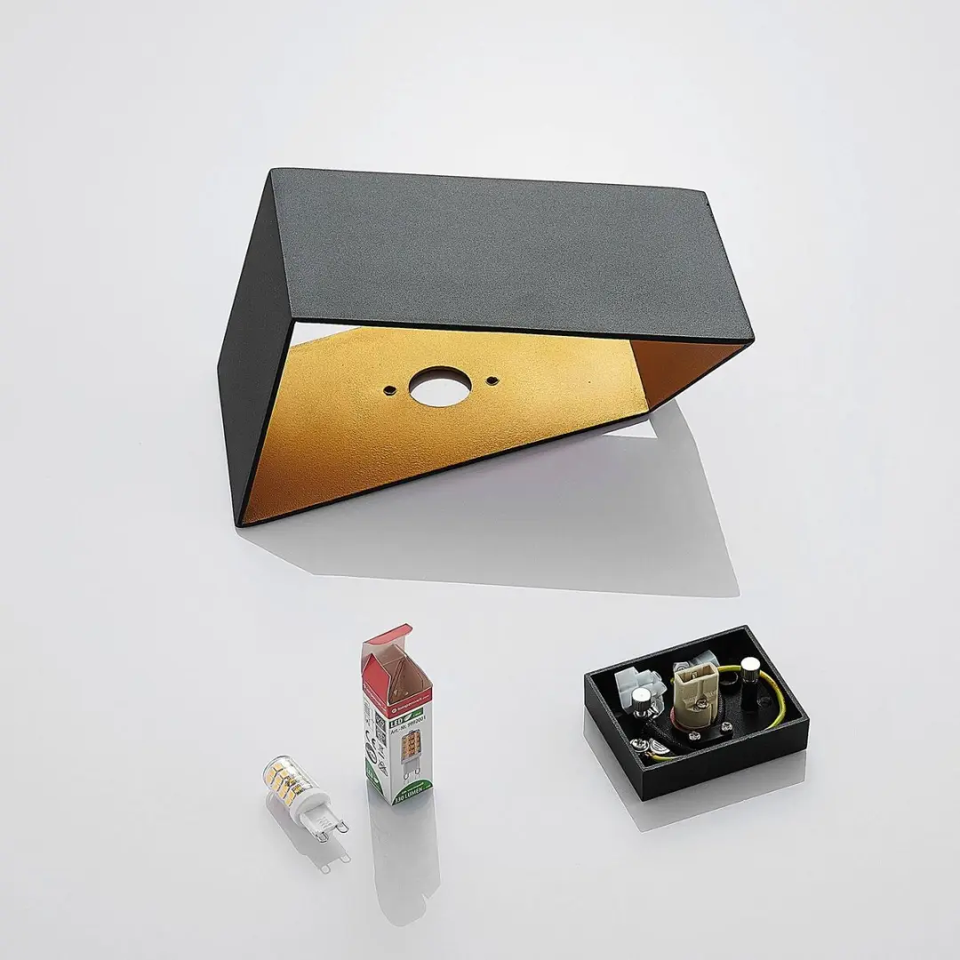 ARCCHIO Wandlamp 1 Licht G9 Zwart/Goud