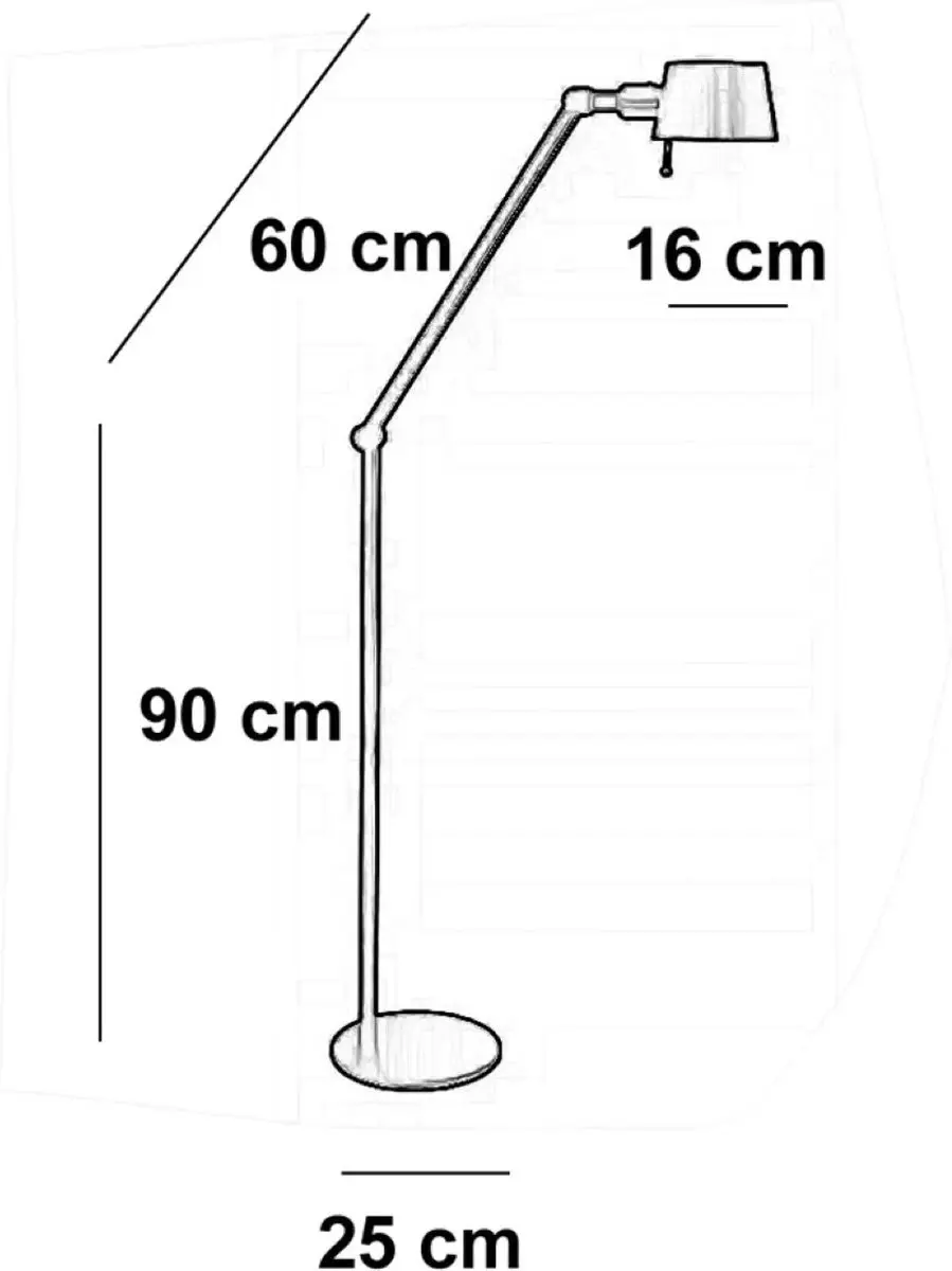 Freelight Sovrano Vloerlamp 145cm - Rood