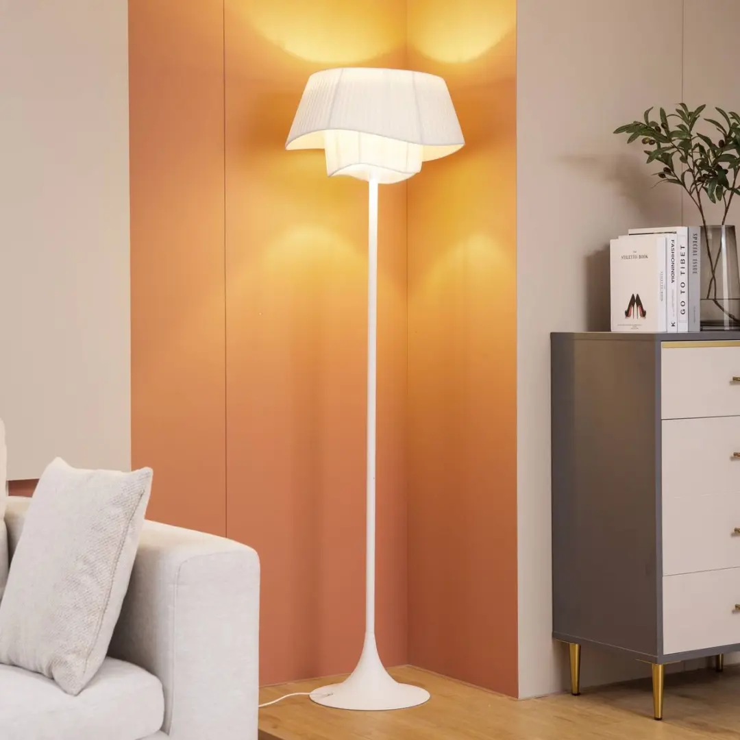 Lindby Vloerlamp IJzer Textiel 159.5cm